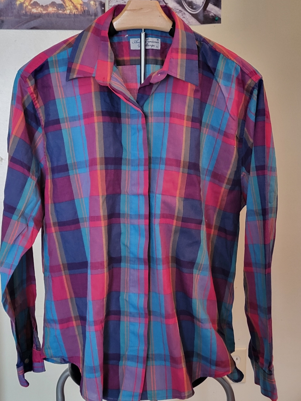 Plaid button Shirt.